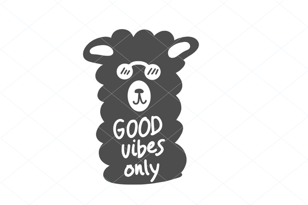 Download Llama Svg Good Vibes Svg Free Llama Svg Llama Cut File Llama Silho Designs Nook