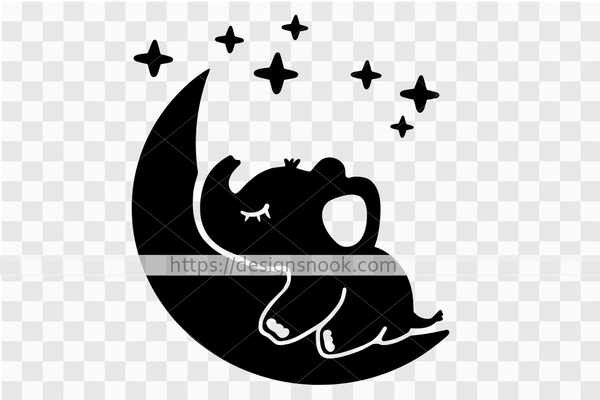 Free Free 161 Baby Elephant Svg Black And White SVG PNG EPS DXF File