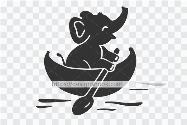 Download Elephant Riding A Boat Baby Elephant Svg Cute Elephant Baby Shower Designs Nook