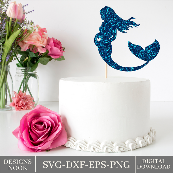 Free Free 230 Mermaid Cake Topper Svg Free SVG PNG EPS DXF File