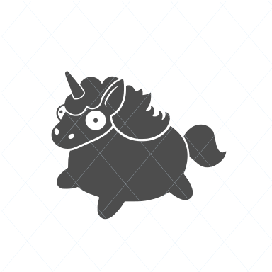 Download Fat Unicorn Svg Fat Unicorn Silhouette Unicorn Cut File Unicorn Vec Designs Nook