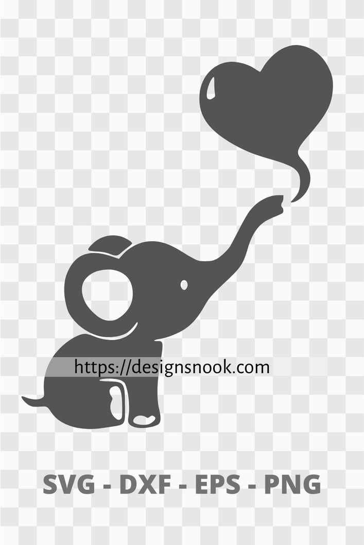 Download Vector Graphics Svg Eps Dxf Png Tagged Baby Elephant Designs Nook