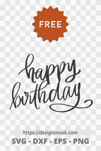Download Free Happy Birthday Cake Topper Svg Designs Nook
