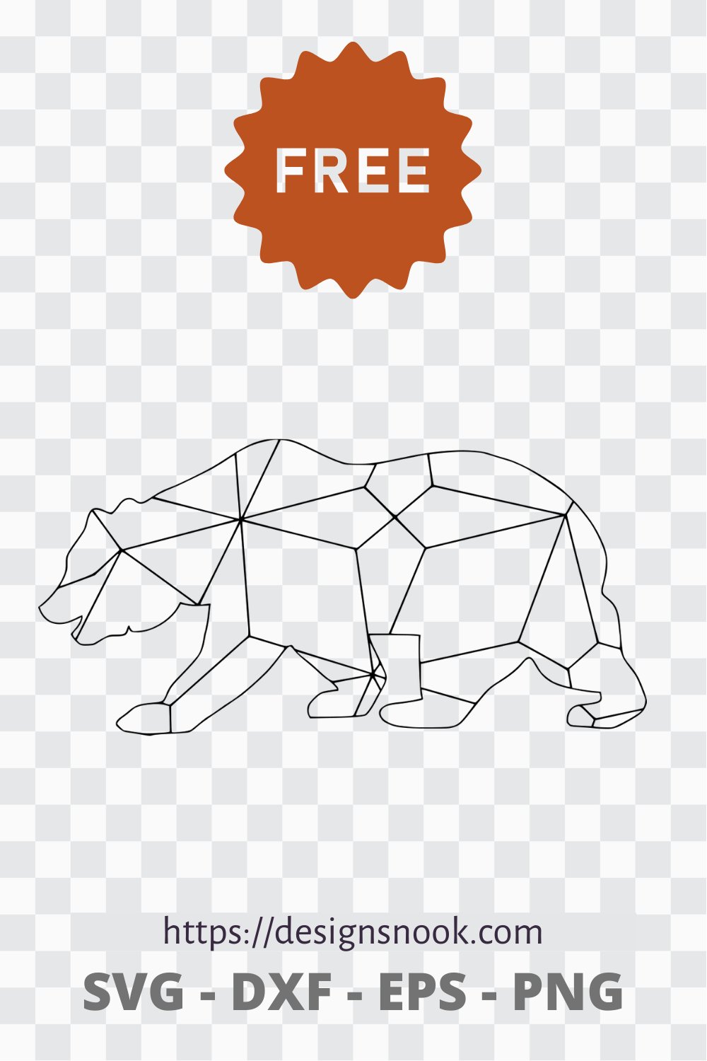Download Geometric Bear Svg Free Svg Download Free Animal Svg Wildlife Svg D Designs Nook