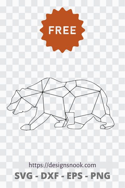 Download Geometric Bear Svg Free Svg Download Free Animal Svg Wildlife Svg D Designs Nook