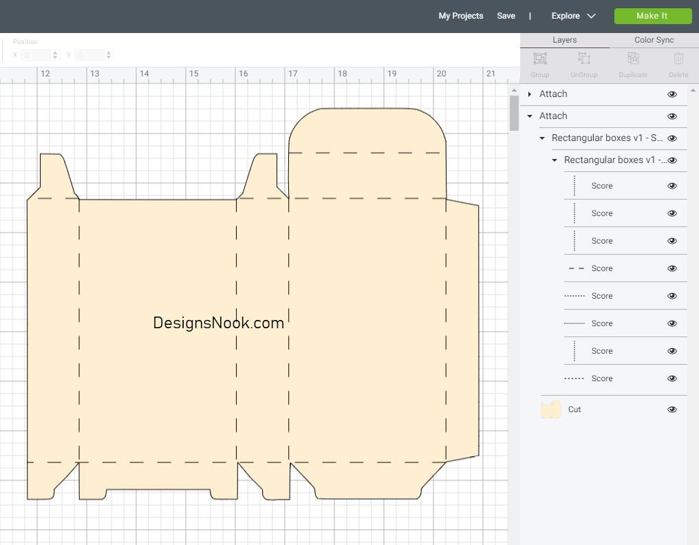 Download Rectangular Box Template Svg Dxf Pdf Designs Nook