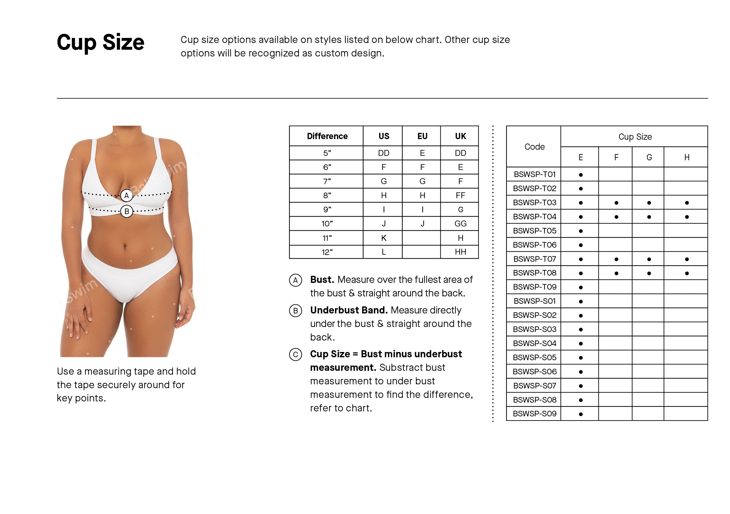 Bikini Size Chart Guide, Find the Perfect Swimsuit