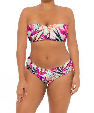 BSWSP-T05 Gathered Bandeau Bikini Top – Bali Swim