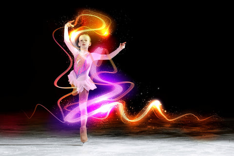 Girl ice dancing