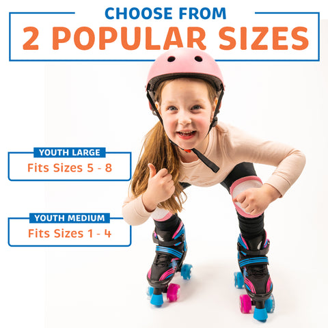 Kids adjustable roller skates and roller blades combo - Xino Sports