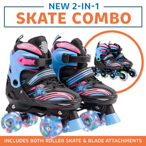 Xino Sports Adjustable combo roller and inline skates