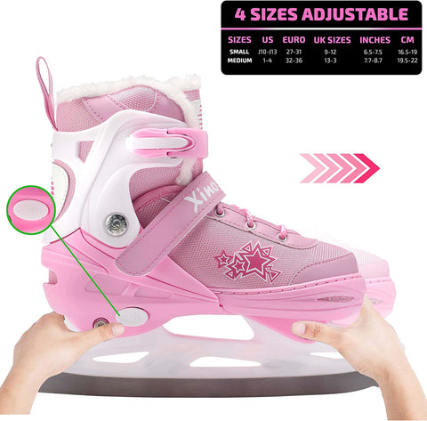 ice-skates-for-kids-adjustable-reinforced-ankle-support-pink-xino-sports