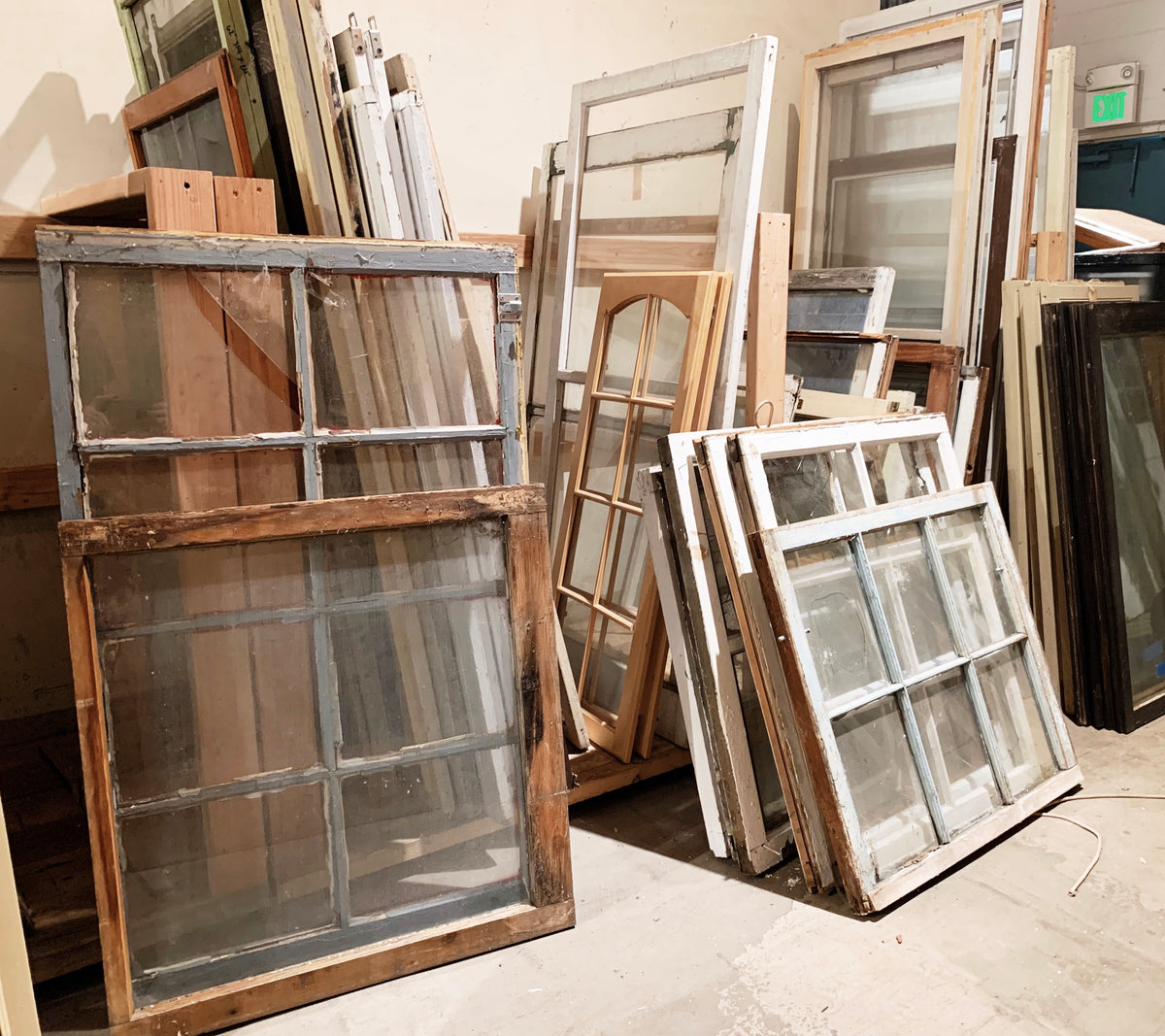 Antique Windows SalvageDesignCenter   Antique Windows Vintage Multi Pane Single Pane Denver 1200x1200 