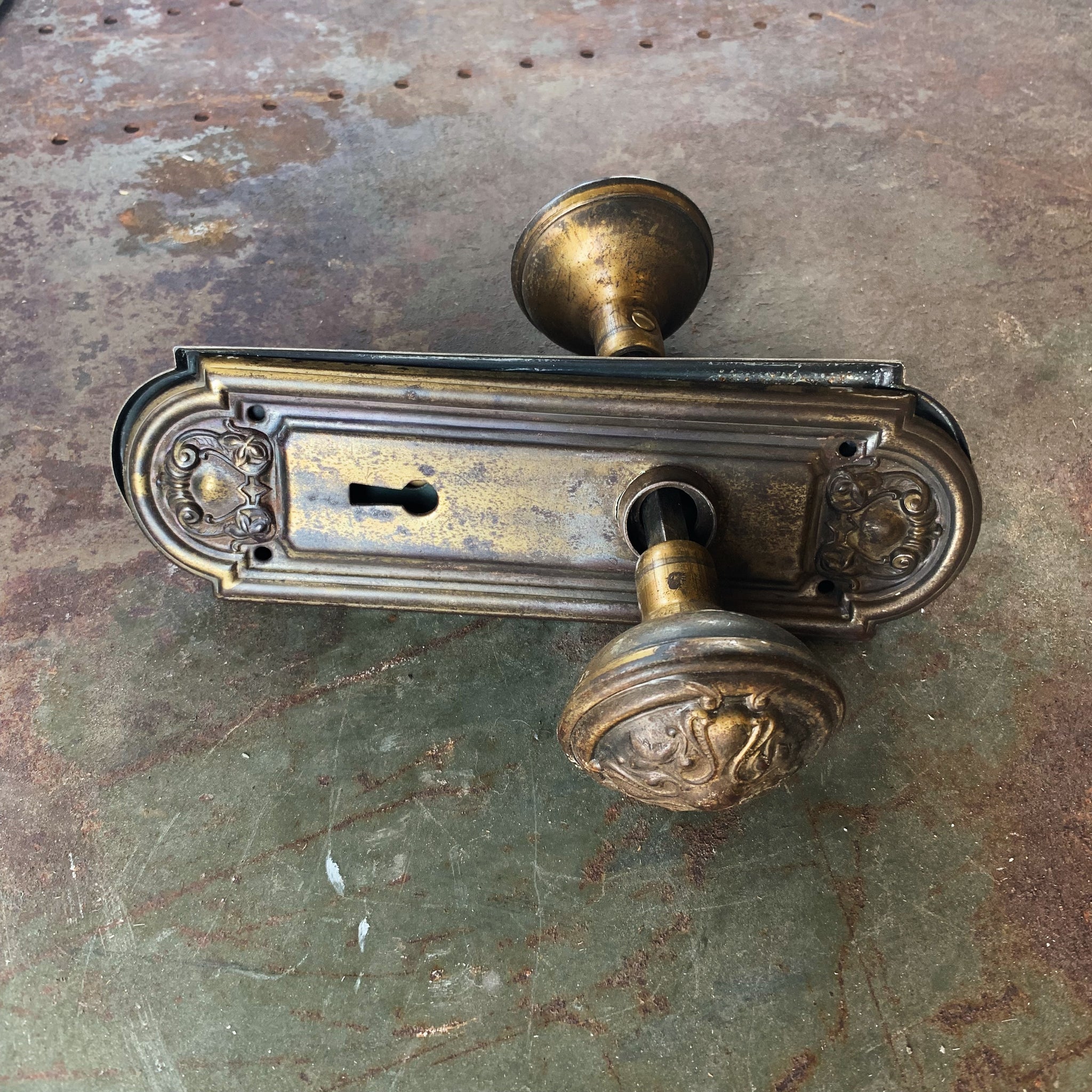 antique door handles and plates