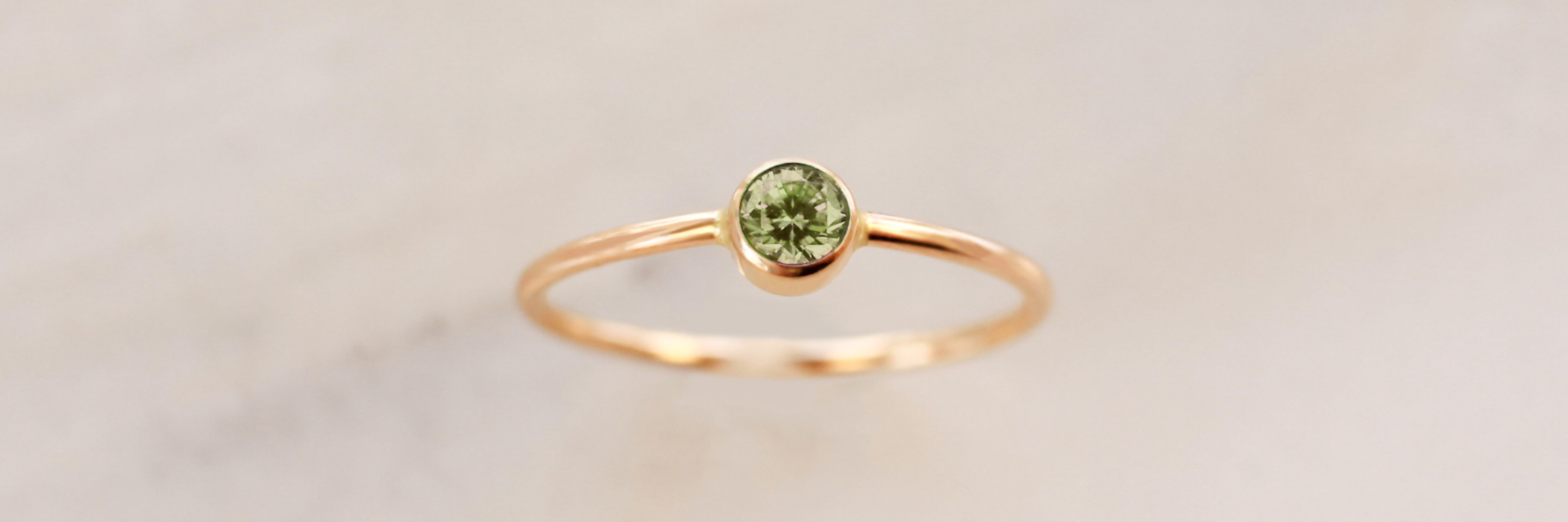 NOLIA Jewelry • Original August Birthstone Ring • Peridot