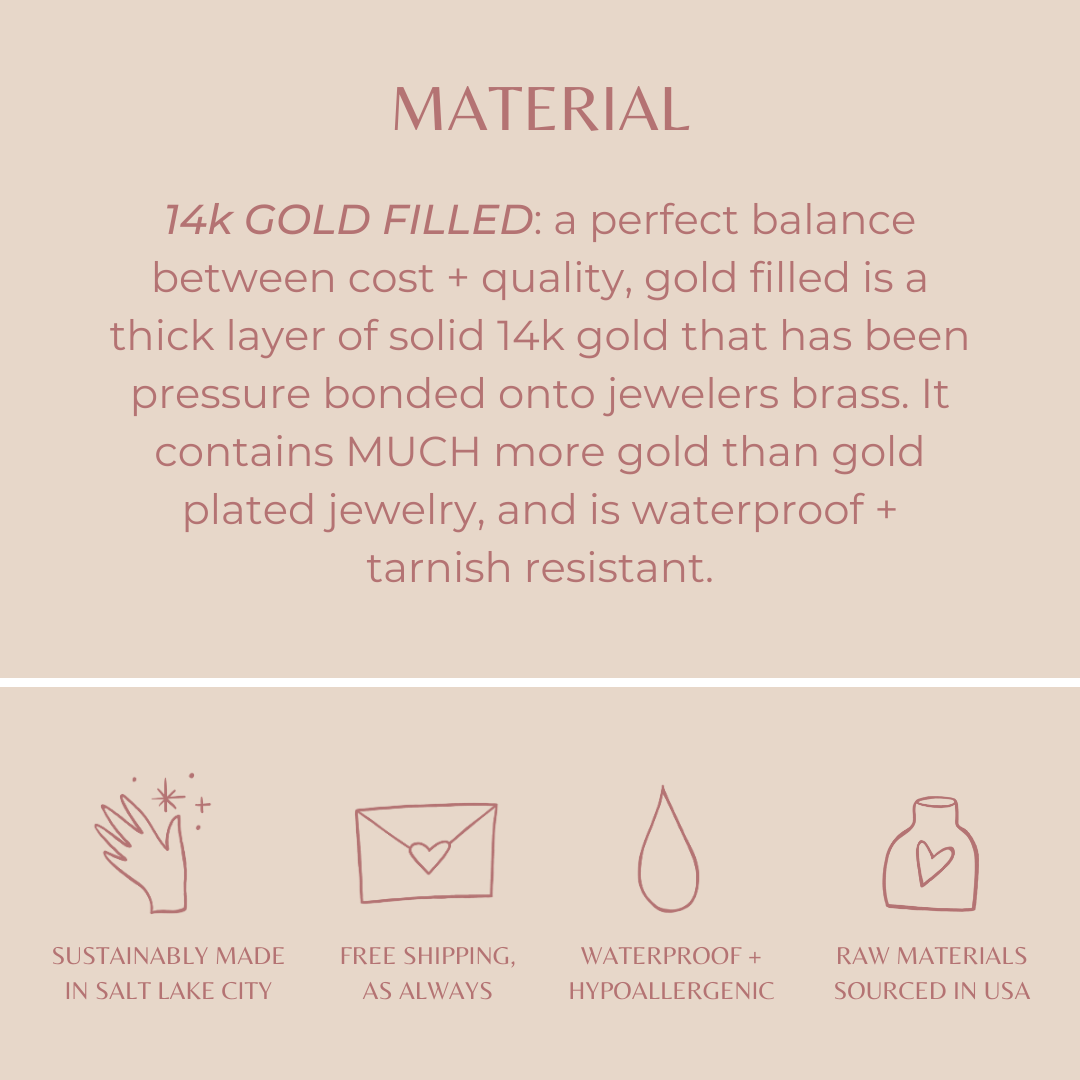 NOLIA Jewelry About Us + the Materials We Use