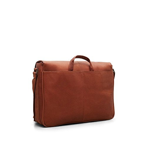 kenneth cole flapover leather messenger