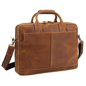 texbo genuine leather men's briefcase