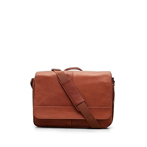 kenneth cole colombian leather flapover messenger bag