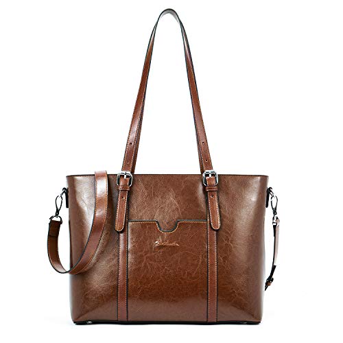 BOSTANTEN Briefcase for Women Leather 15.6 inch Laptop Shoulder Bag Office  Work Crossbody Handbag 