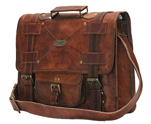 mens leather computer messenger bag