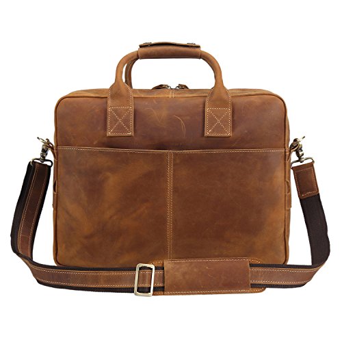 texbo genuine leather men's briefcase