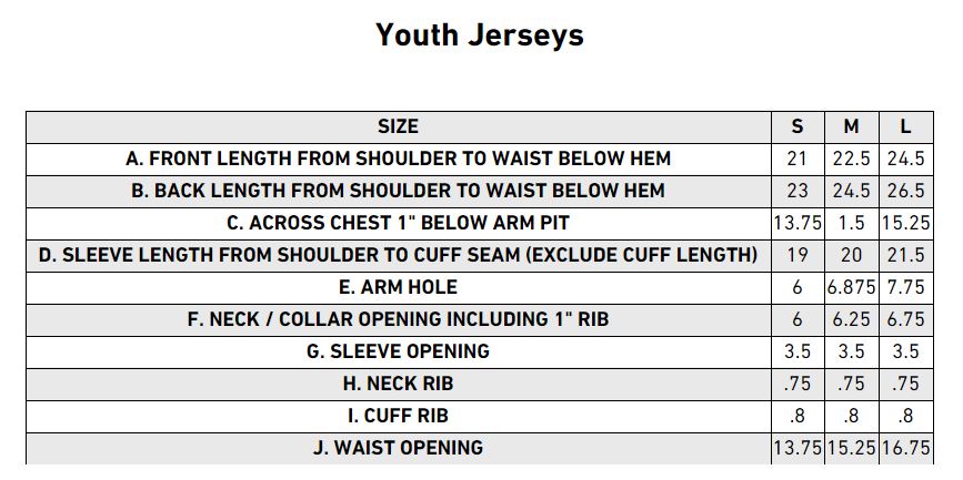 Sizing Chart - Toddler and Kids Bodysuits by CBO