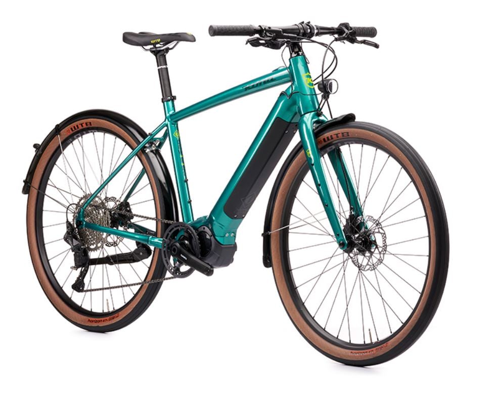 Kona Dew-E DL - Gloss Metallic Green - 2021 - Cambria Bike