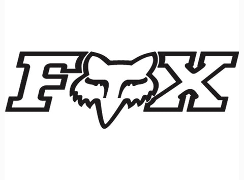 Fox Racing Foxhead X TDC Sticker - 28 - Chrome - Cambria Bike