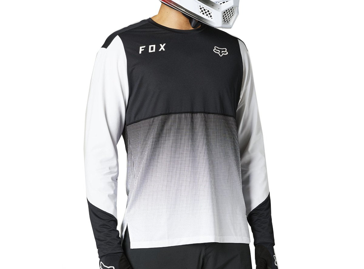 fox black mtb jersey