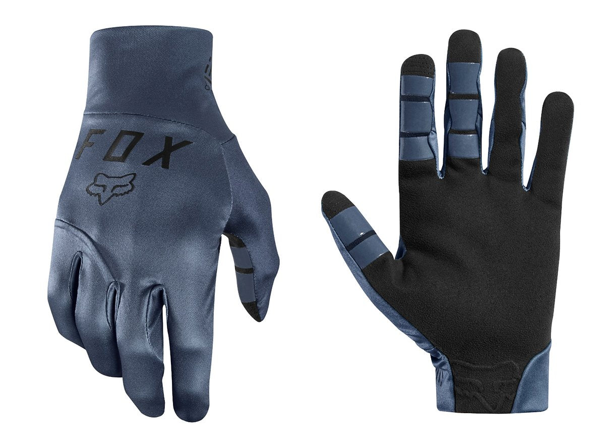 fox mtb gloves blue