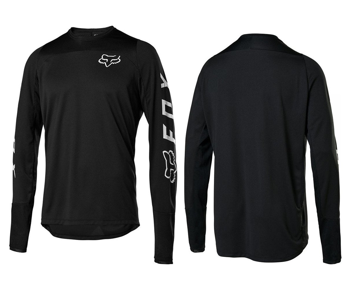 fox mtb jersey black