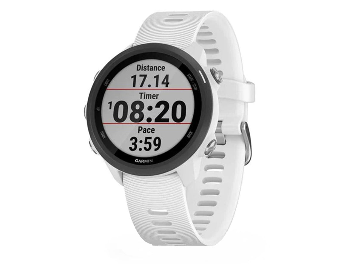 Garmin Forerunner 245 Music GPS Smartwatch - White - Cambria Bike