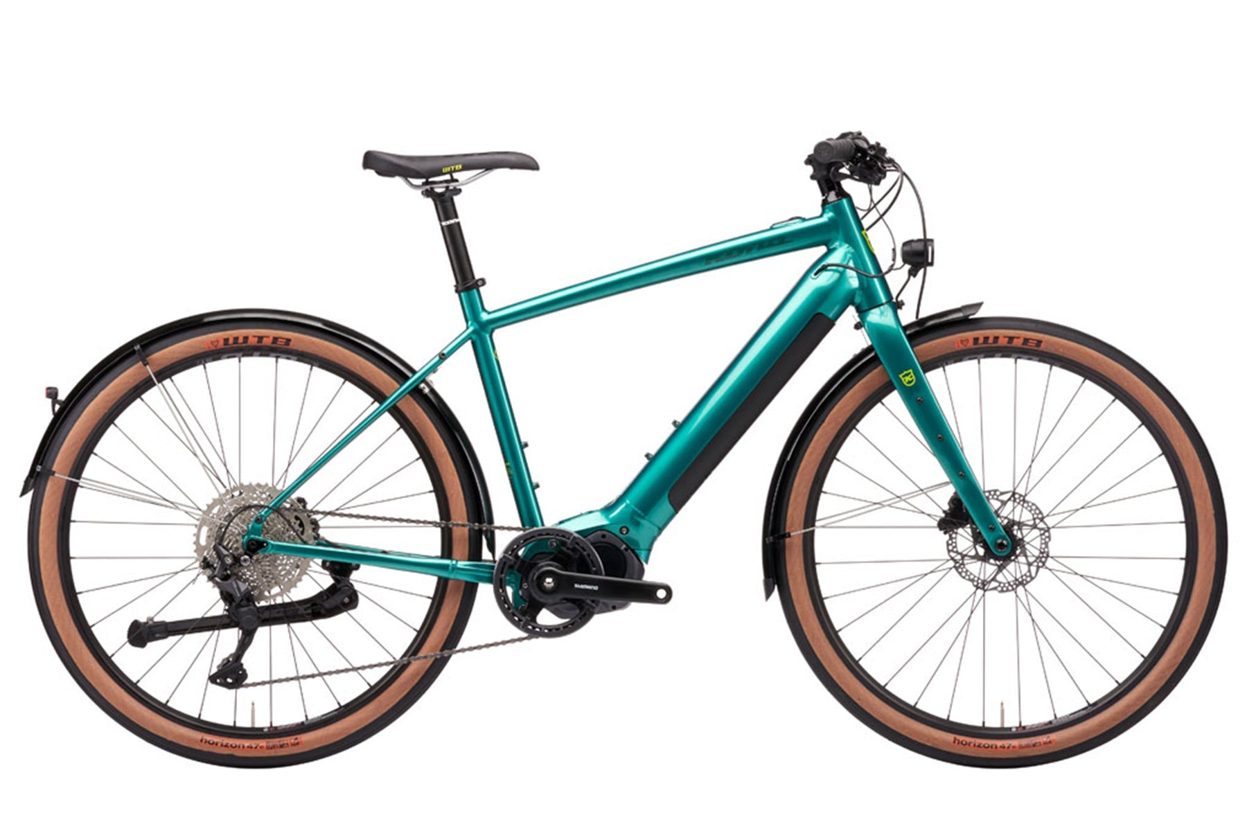 Kona Dew-E DL - Gloss Metallic Green - 2021 - Cambria Bike