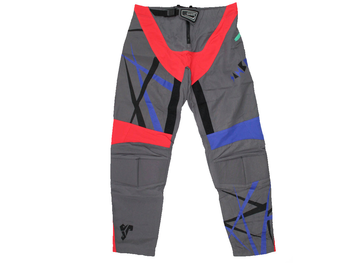 Sombrio Race Pant - Gray-Red - Cambria Bike