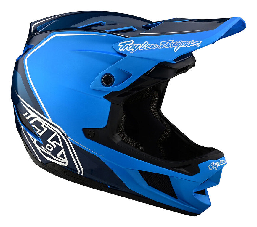 Troy Lee Designs D4 Composite Full Face Helmet - Shadow - Blue