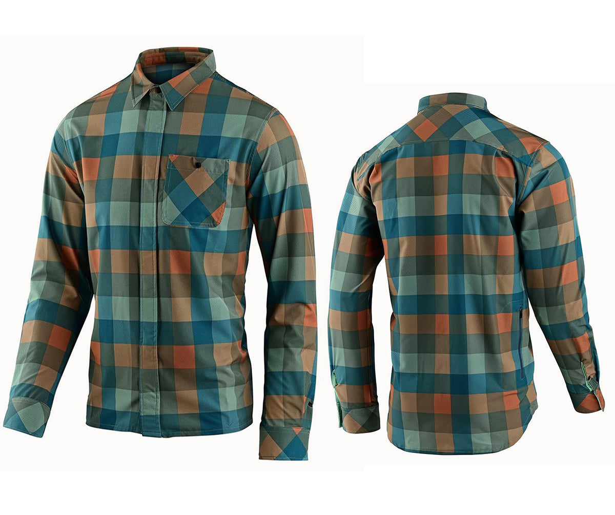 troy lee designs grind flannel jersey