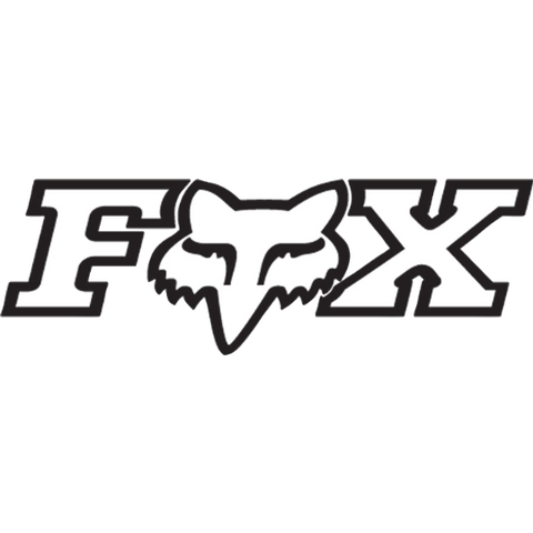 Fox Racing Foxhead X TDC Sticker - 28 - Chrome - Cambria Bike