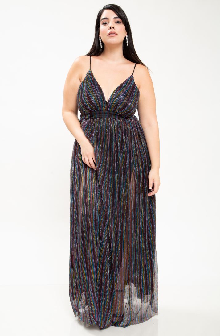 multi color maxi dress