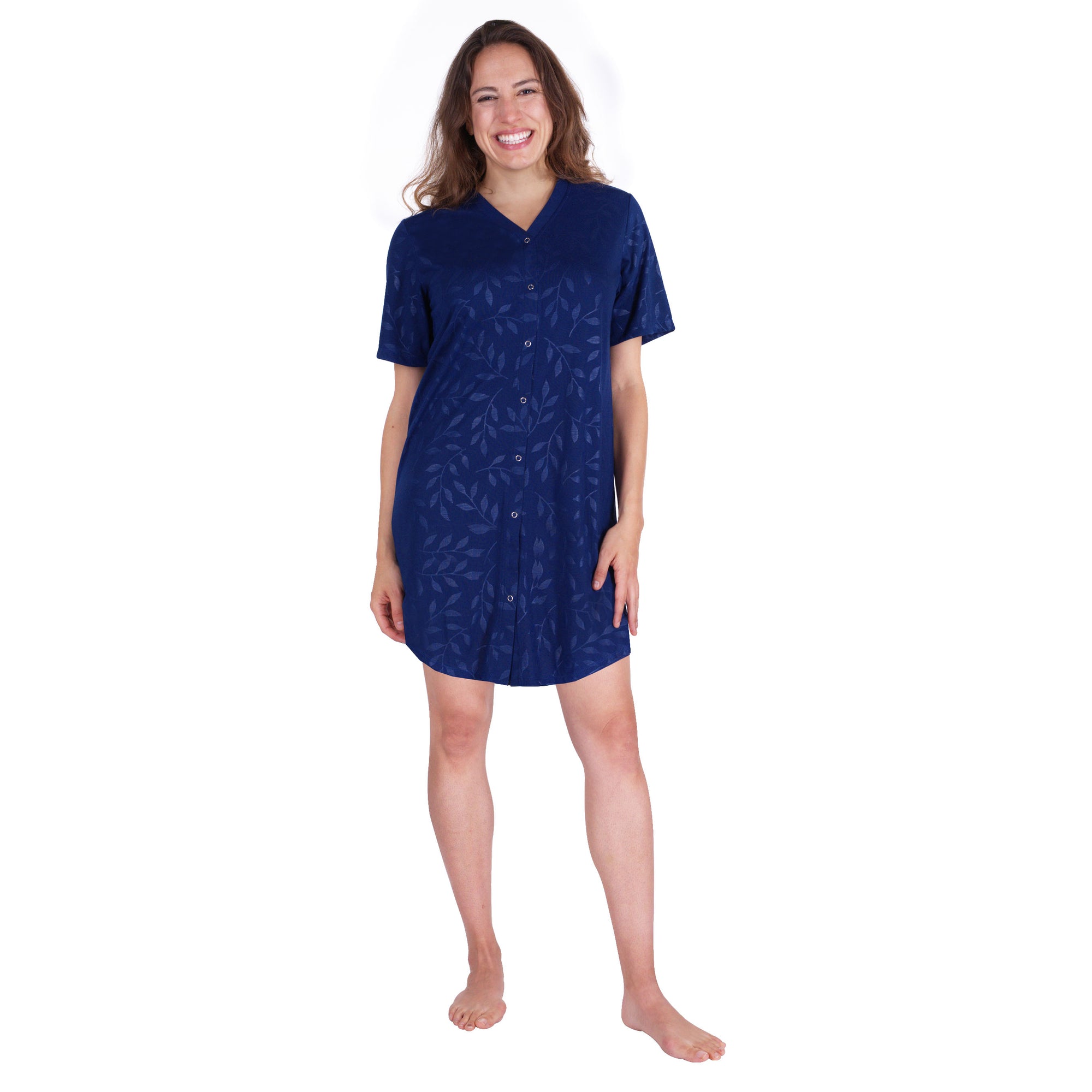 nightgown button down front