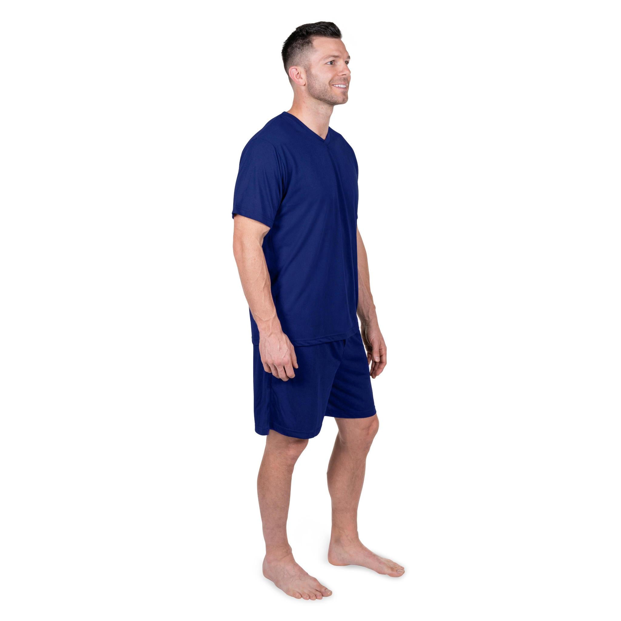 Image of Men's Moisture Wicking Boxer Pajama Set