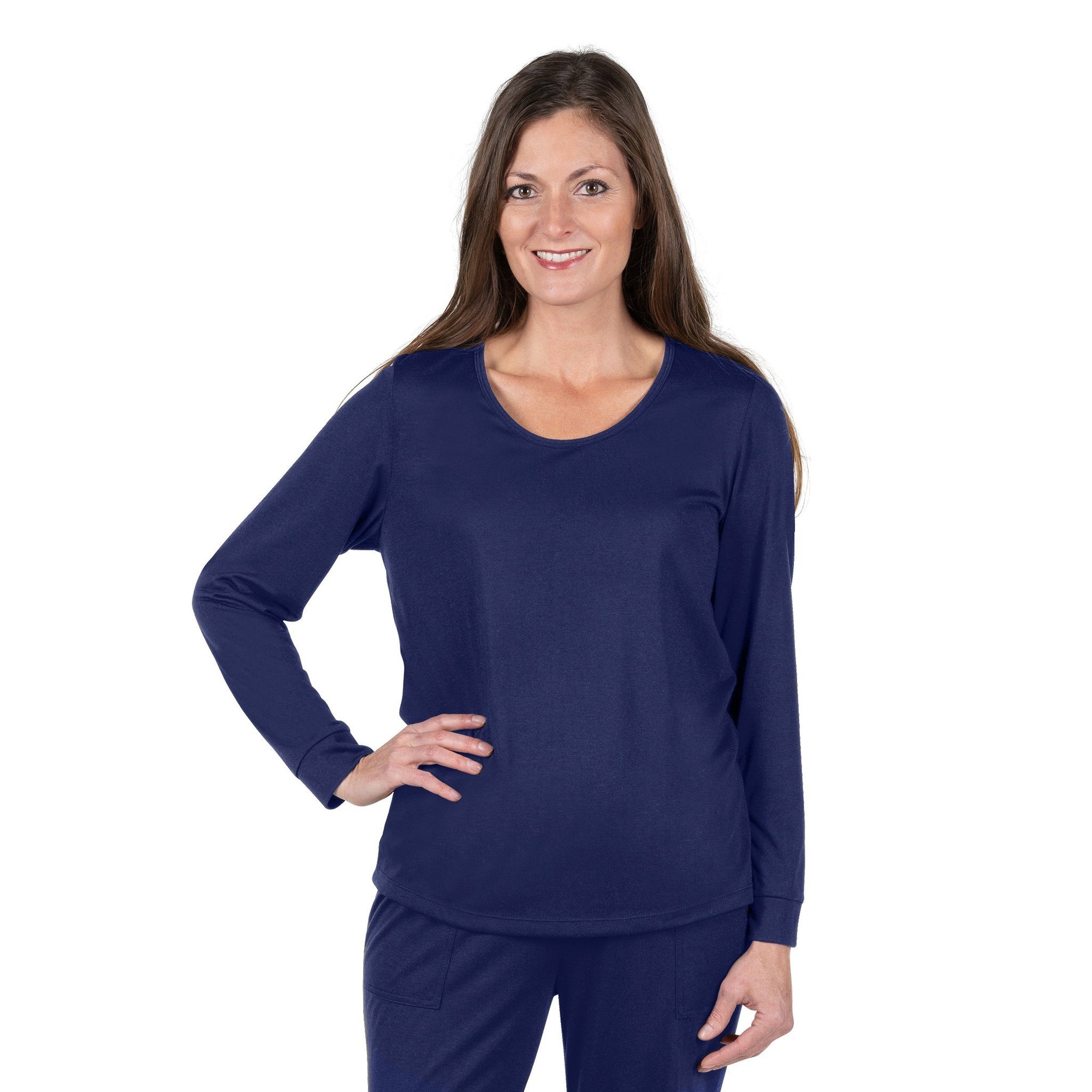 Women's Moisture-Wicking Shirt | Moisture Wicking Long Sleeve PJ Top ...