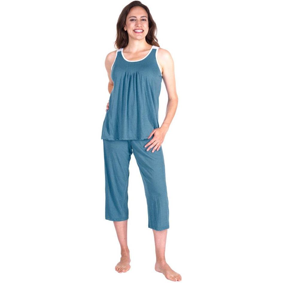 Comfy Womens Pajamas Loungewear Set Built-in Padded Bra – Gullei