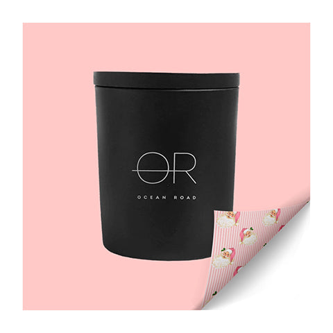 Ocean Road Black Soy Wax Candle