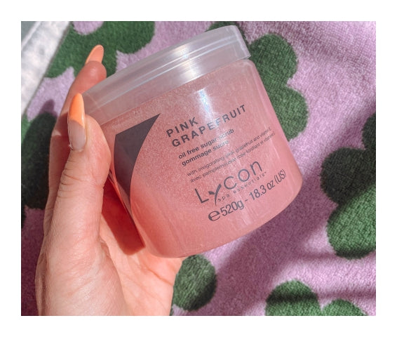 Lycon Spa Essentials Pink Grapefruit Sugar Scrub Jar