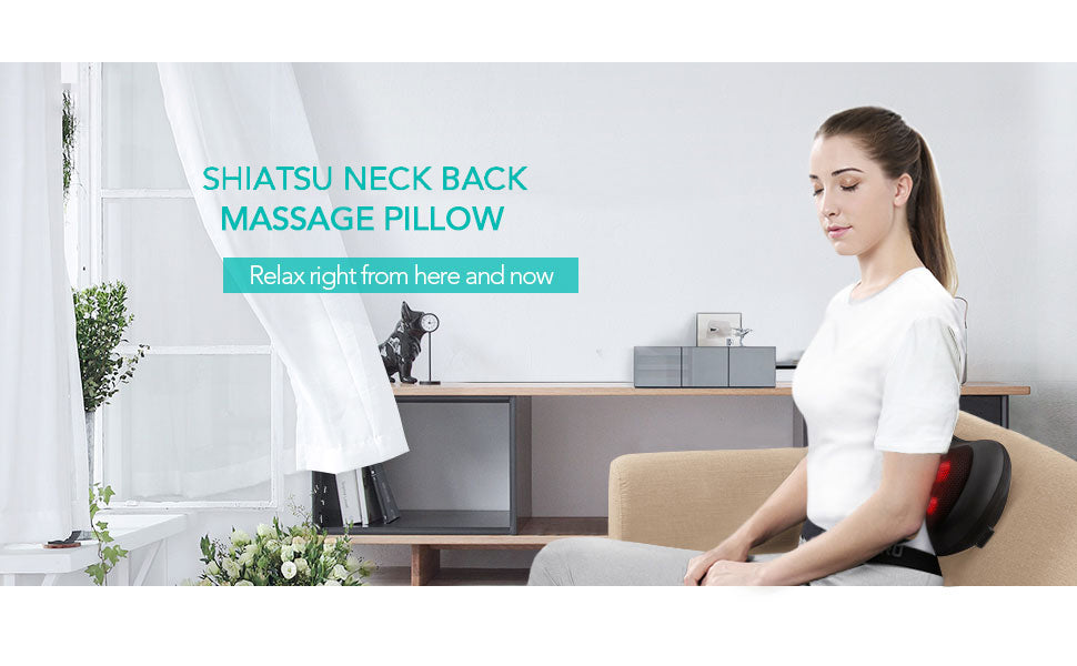 Naipo Shiatsu Back and Neck Massager Massage Pillow with Heat 4 Nodes Deep  Tissue Kneading Massage for Shoulders, Lower Back, Legs, Foot, Use at Home  Office Car, Gift - Coupon Codes, Promo