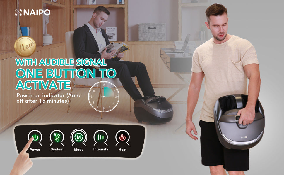 NAIPO Shiatsu Foot Massager with Heat