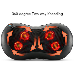 Stichting Nidos  Mo Cuishle Shiatsu Neck Back Massager Pillow with Heat  Deep Tissue Kneading