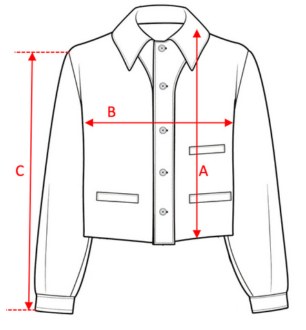 Spencer Jacket Size Guide – BLUEMARBLE
