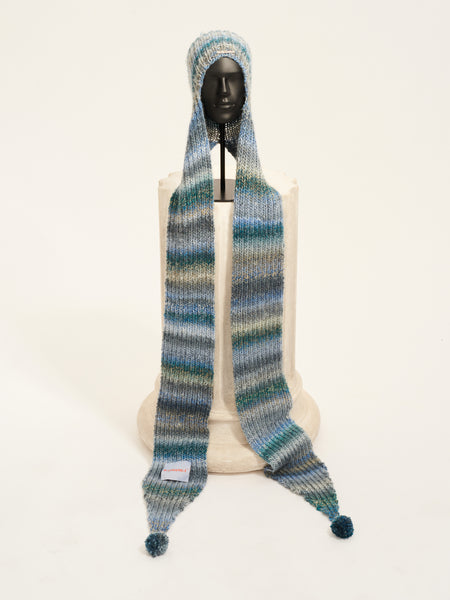 MASU PLAID HOOD SCARF (blue) 送料込 12730円 www.shelburnefalls.com